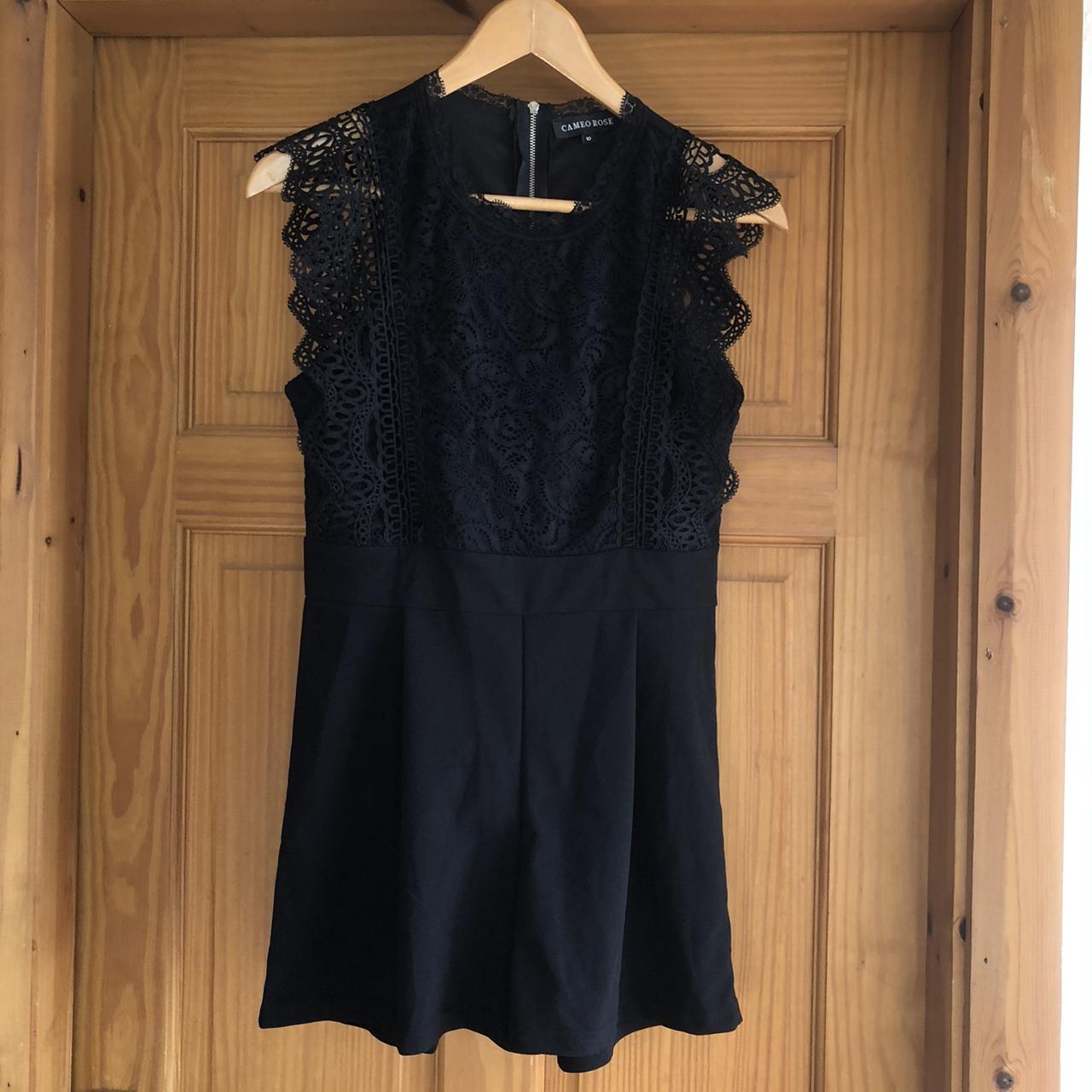 20% off and Postage included 💌 Black playsuit with... - Depop