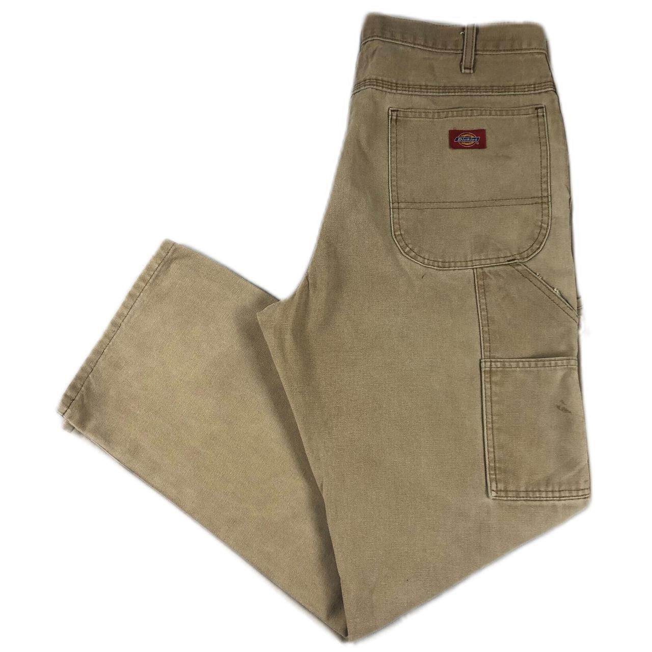 Vintage Dickies Khaki Carpenter Trousers Jeans This... - Depop