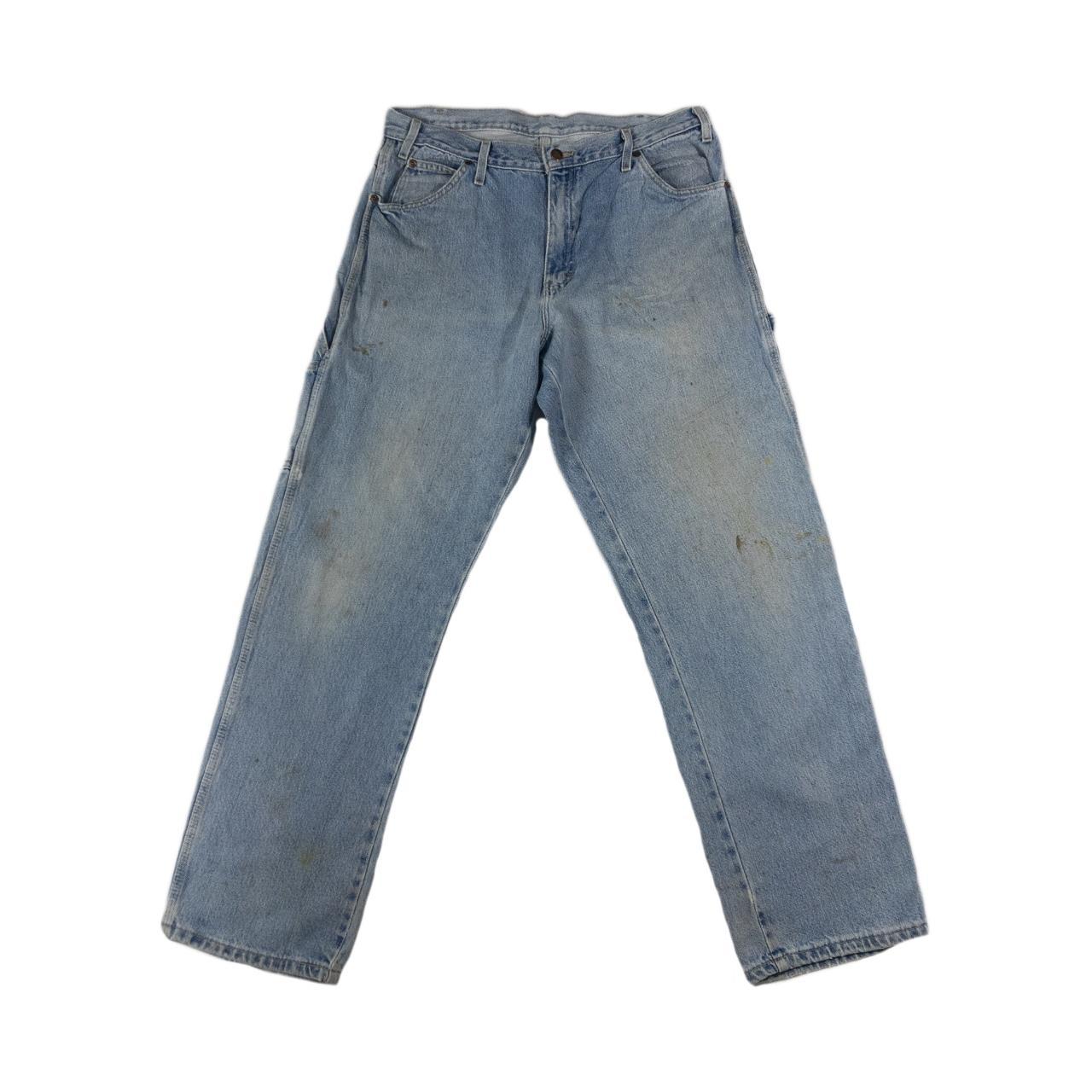 Vintage Dickies Blue Carpenter Jeans Trousers... - Depop