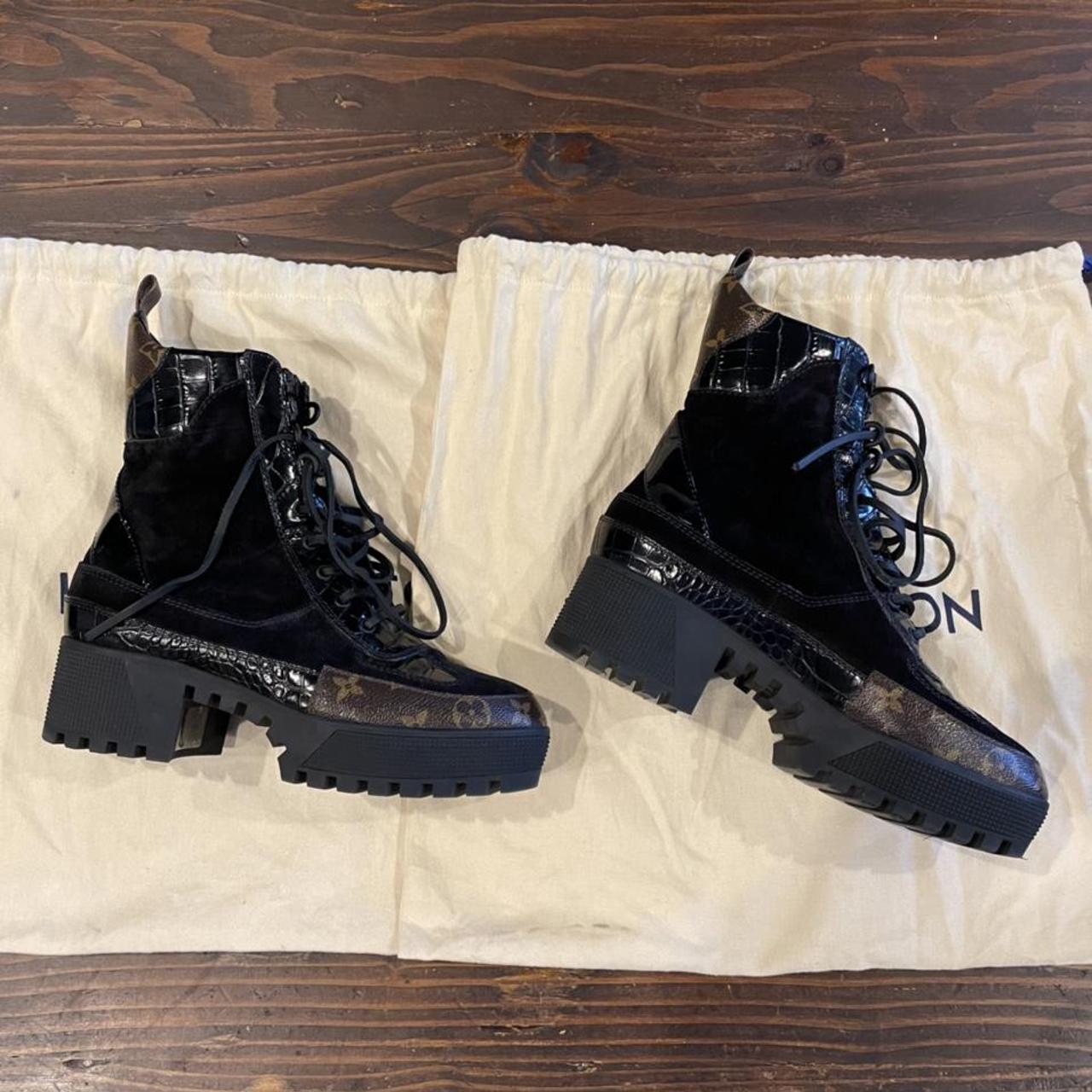 AUTHENTIC Louis Vuitton platform desert combat boot - Depop