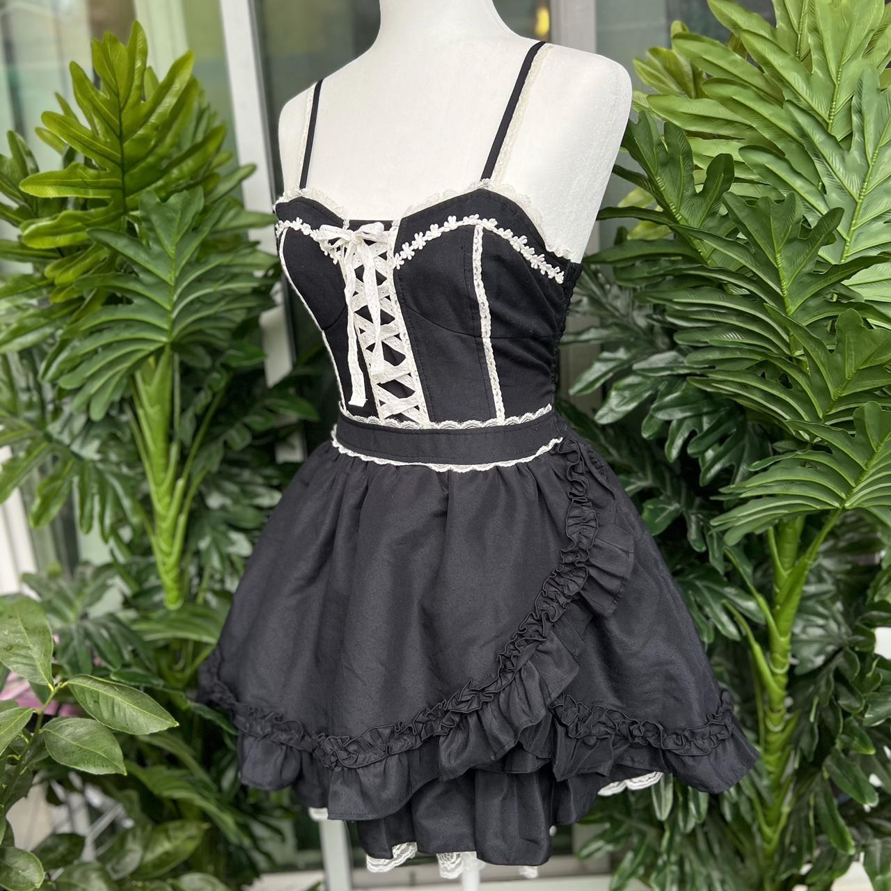 Tralala Gothic Ruffle Corset Dress One Size, best... - Depop