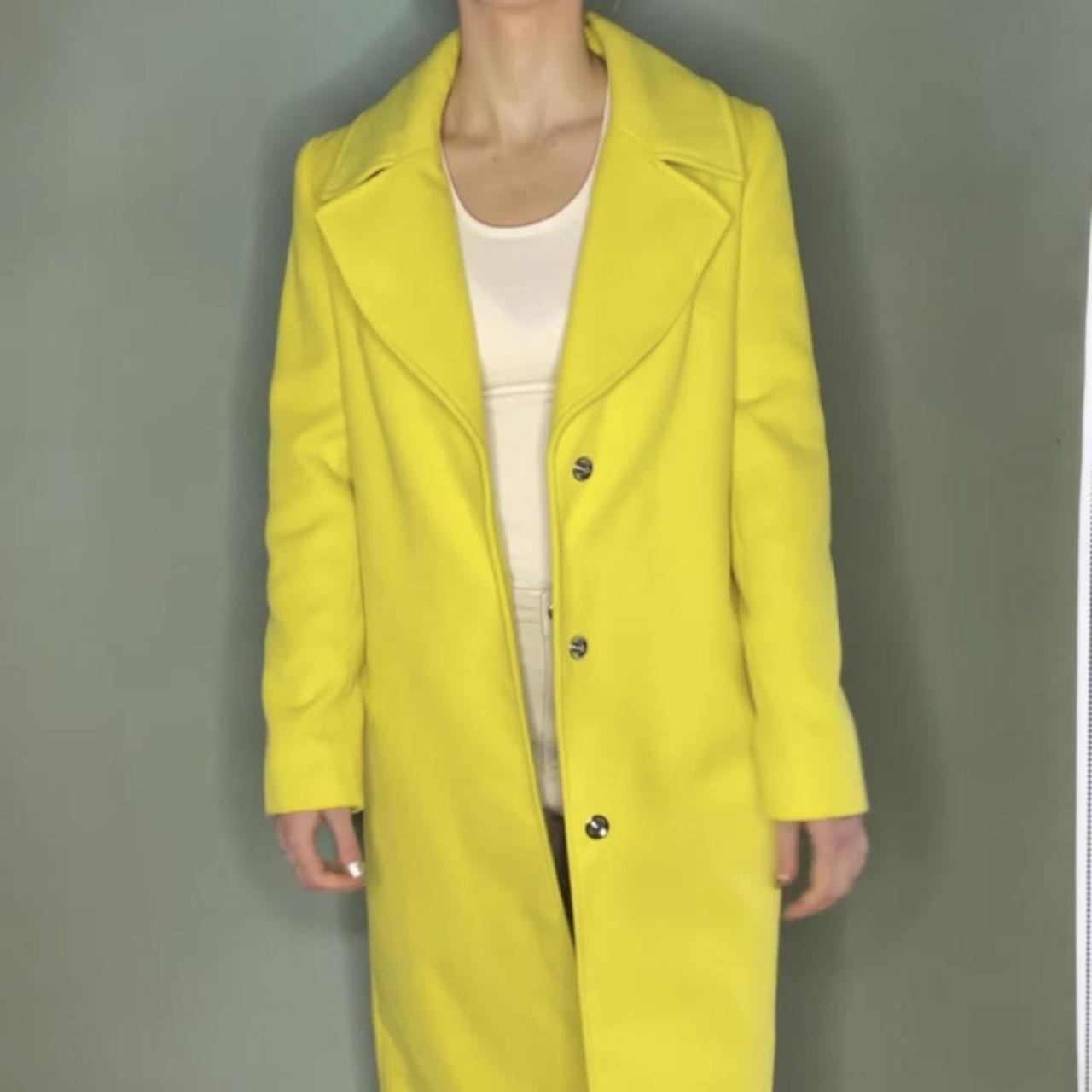 Miss selfridge yellow coat hotsell