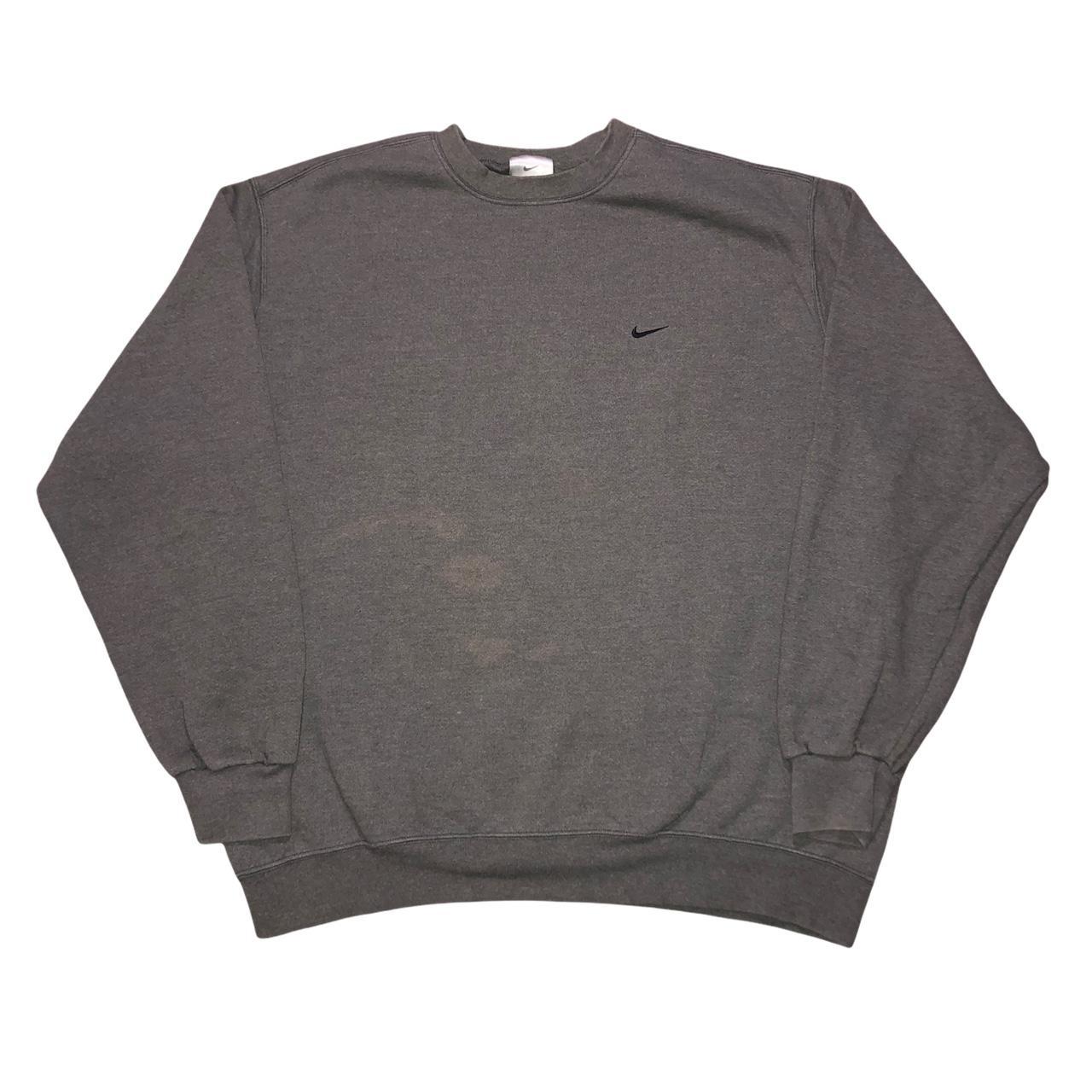 Nike Men's Grey and Black Sweatshirt