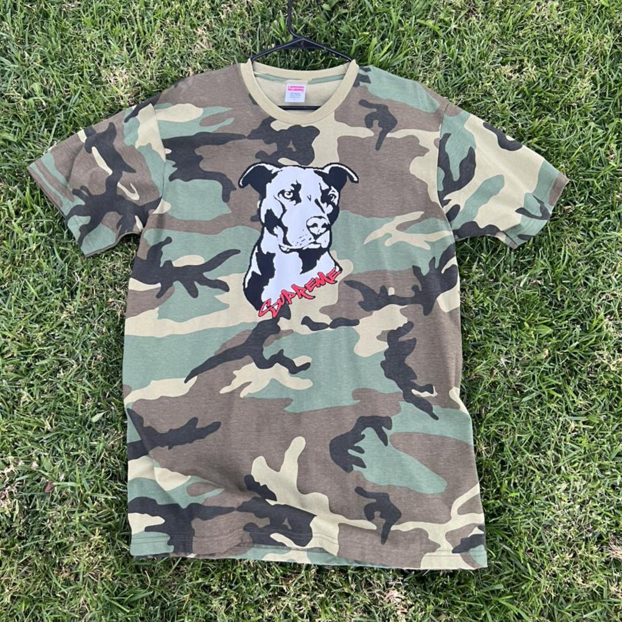 supreme pitbull tee camo