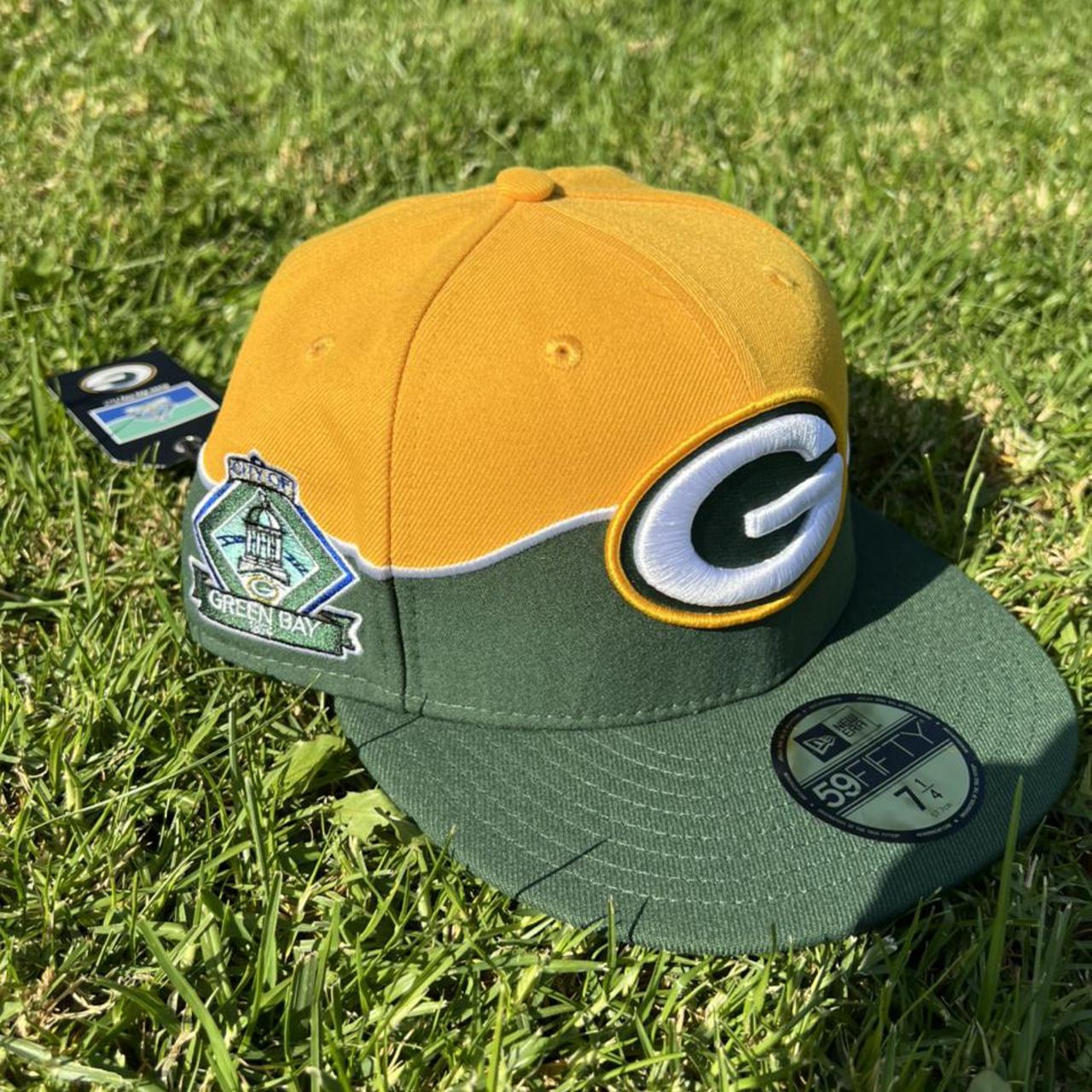 New Era Green Bay Packers Draft Fitted, Size 7 - Depop