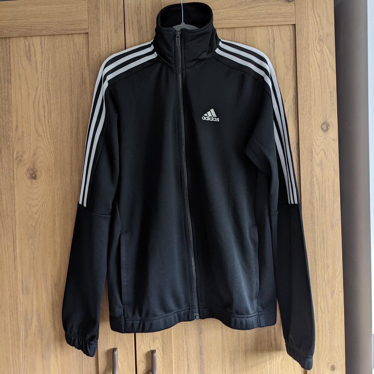 Adidas Track Jacket Black Size UK Men's Small... - Depop