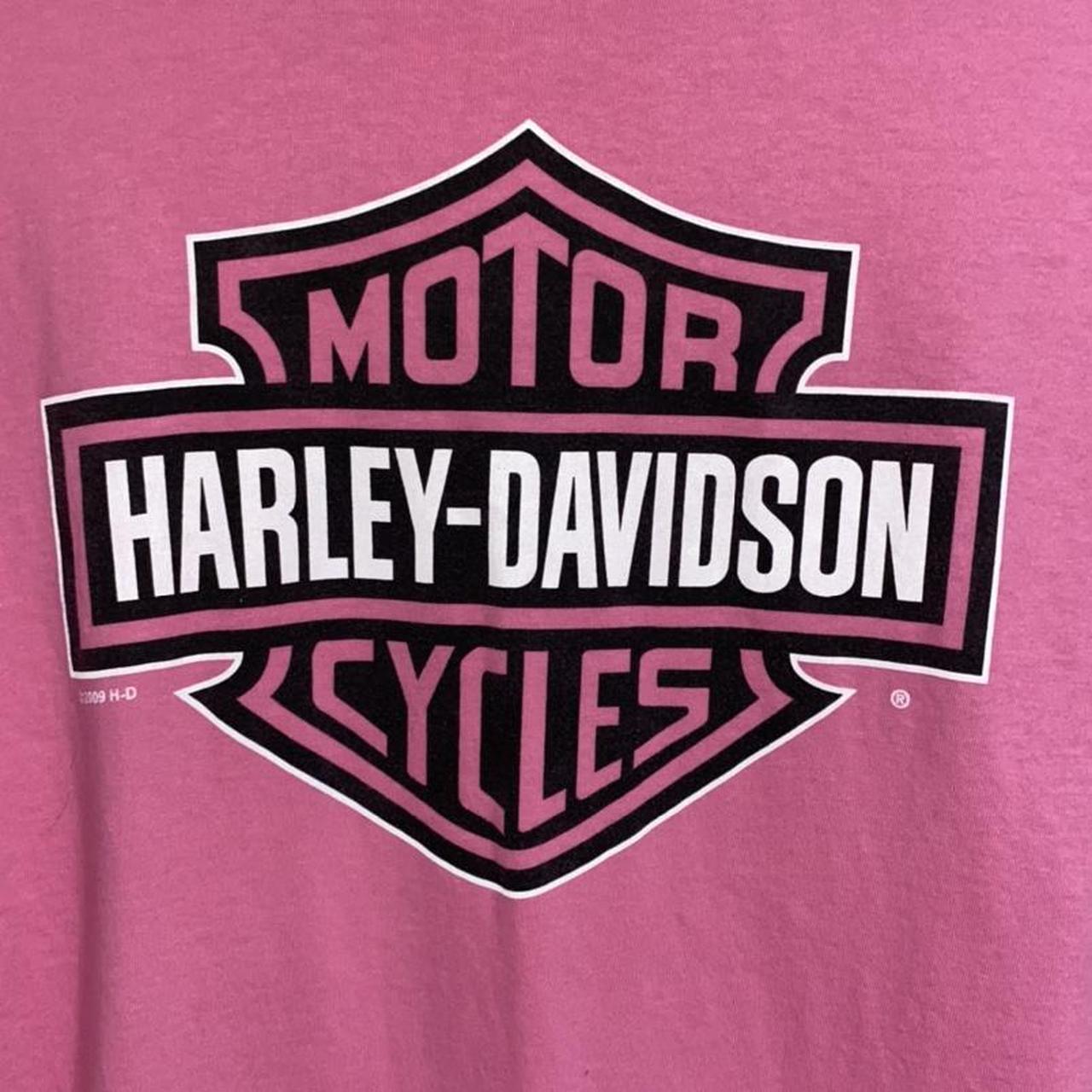 Harley Davidson pink motorcycle shirt Size- | Depop