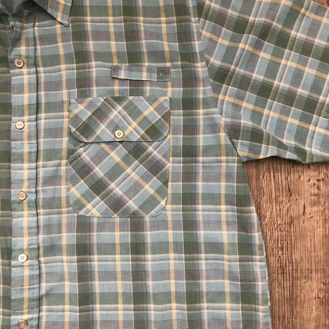 Haband Men's Blue and Green Shirt (2)