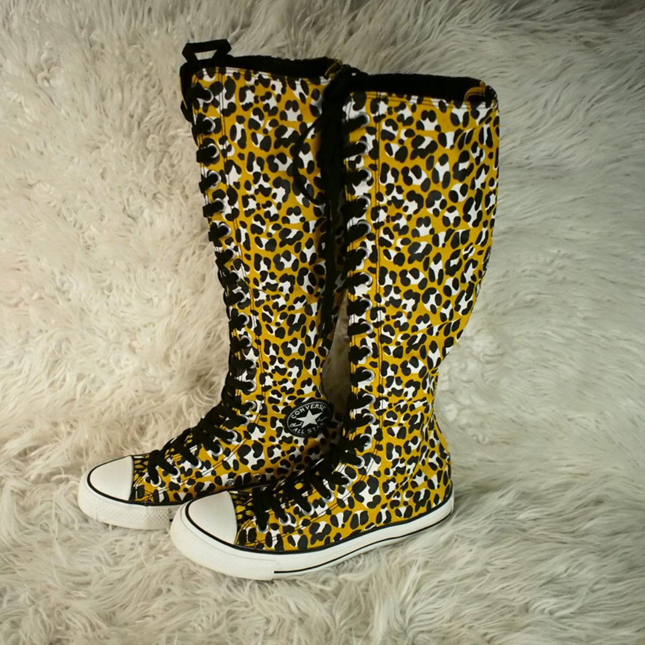 knee high converse yellow