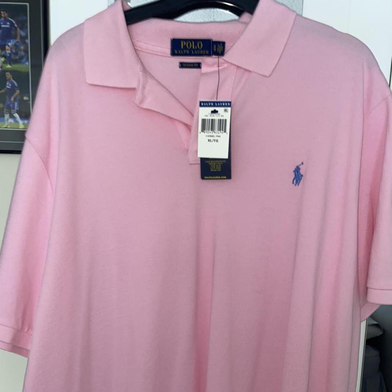 Men’s Ralph Lauren pink polo shirt. 10/10... Depop