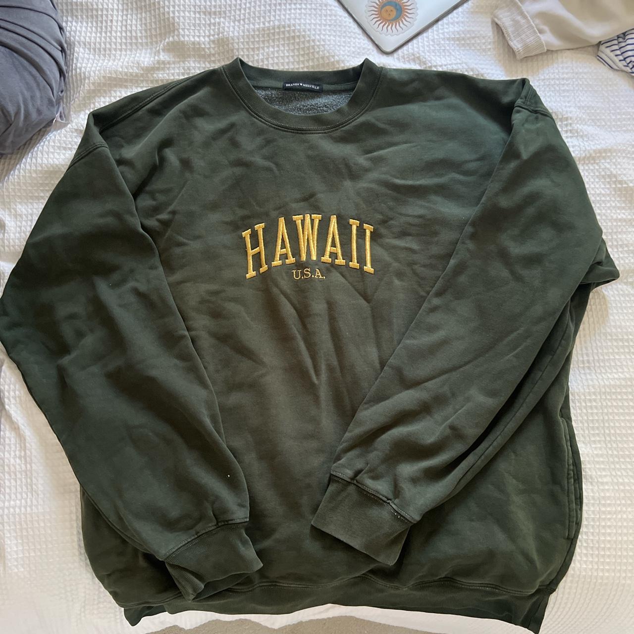 Brandy Melville Women's Green Jumper Depop