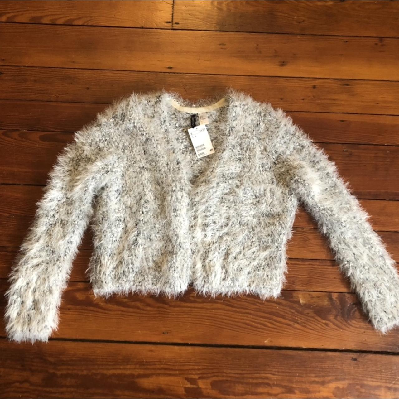 New Jack BB Dakota Black Cardigan S Grunge Fuzzy Sweater Eyelash Shawl  Jacket | eBay