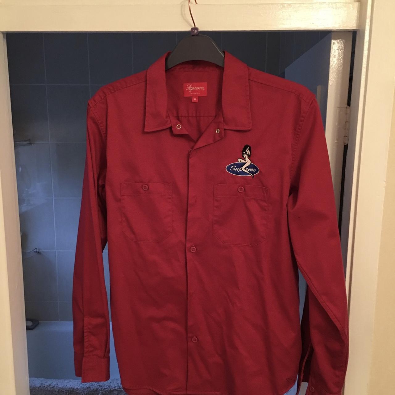 Supreme pin shop up work shirt