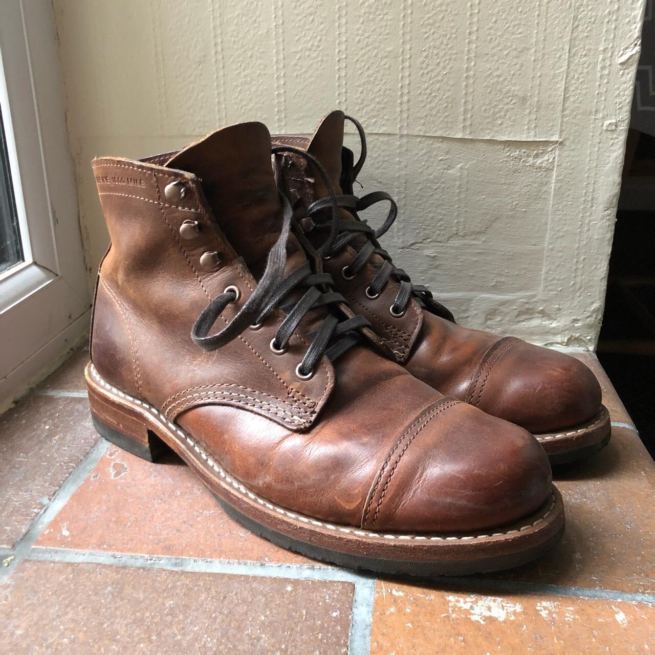 1000 Mile Cap-Toe boot in used but excellent... - Depop