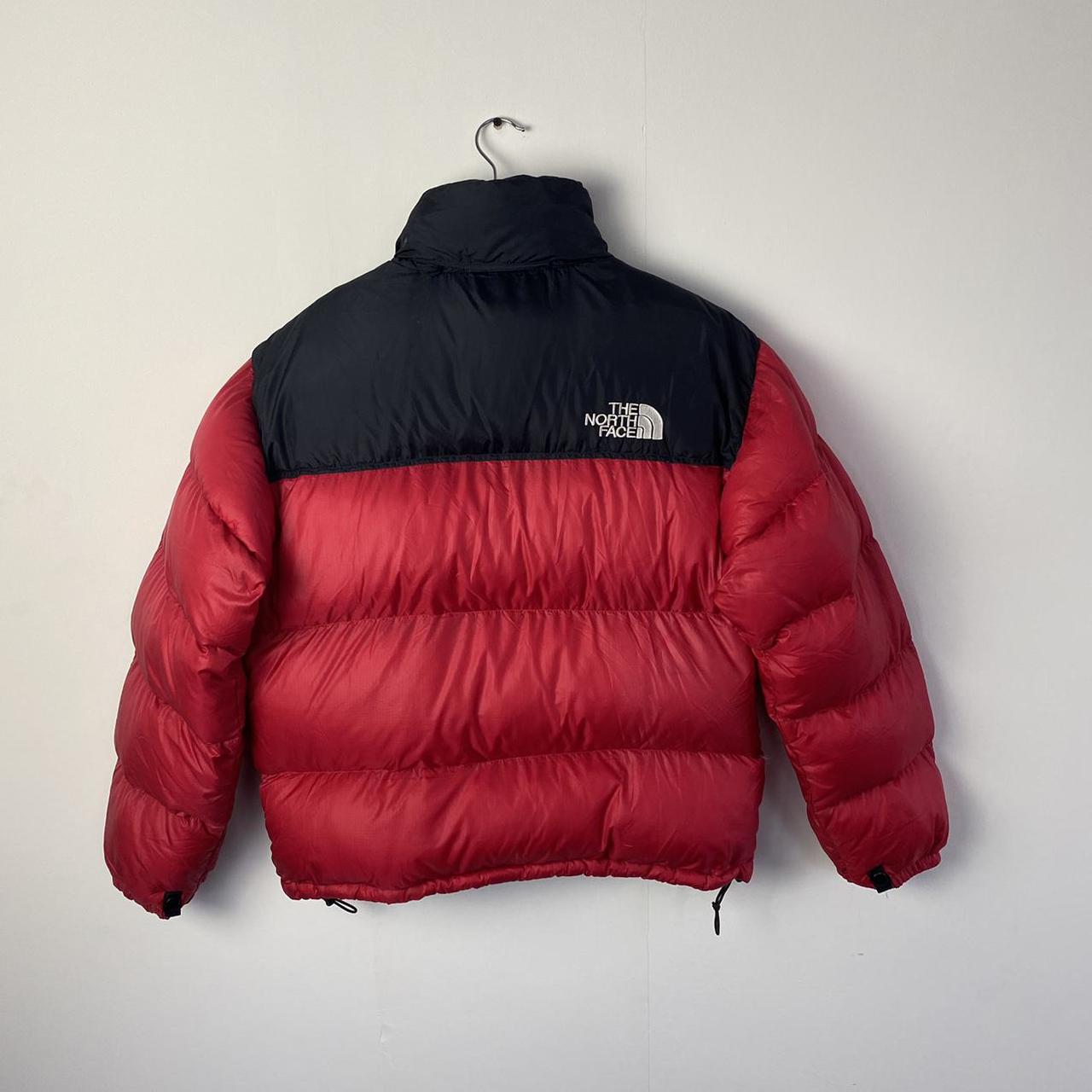 north face 700 puffer red