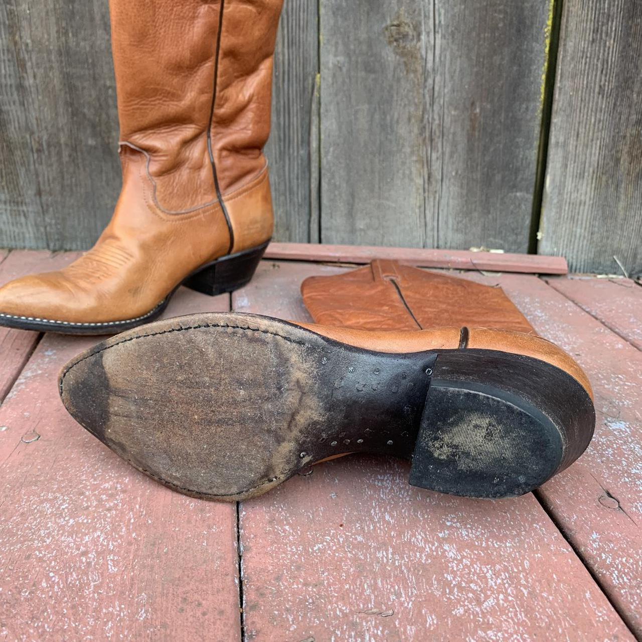 Vintage Tony Lamas Cowboy Boots Size 6m In Great Depop