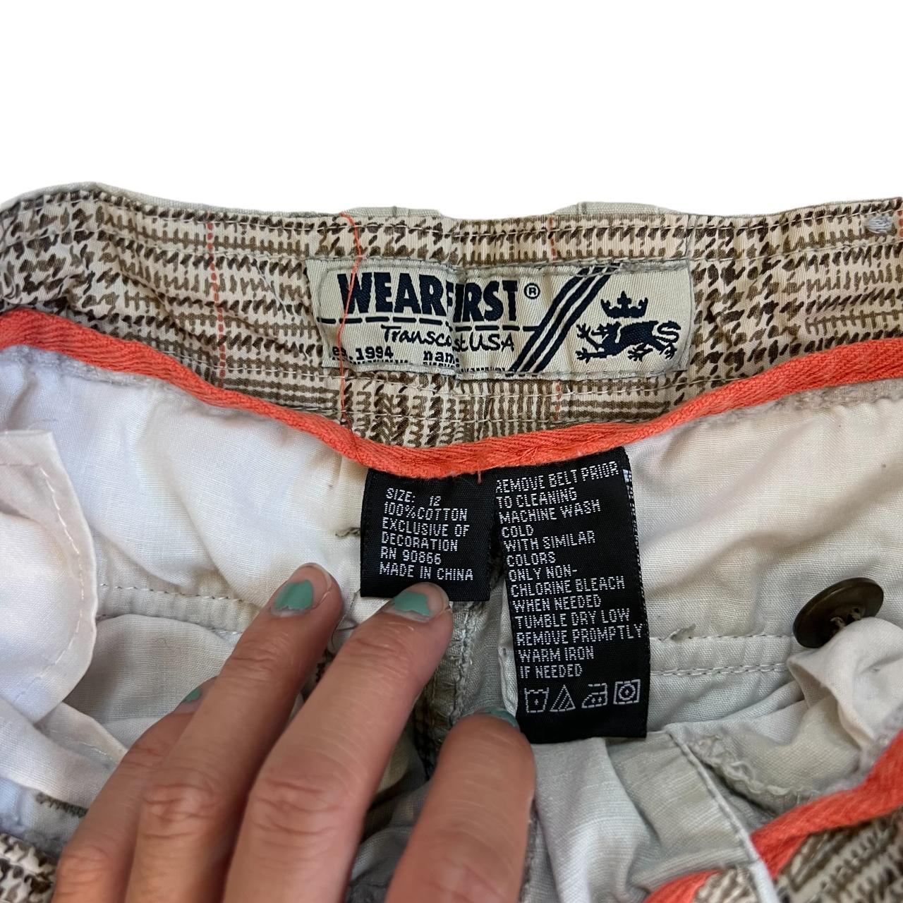 vintage y2k khaki cargo pants preloved condition,... Depop