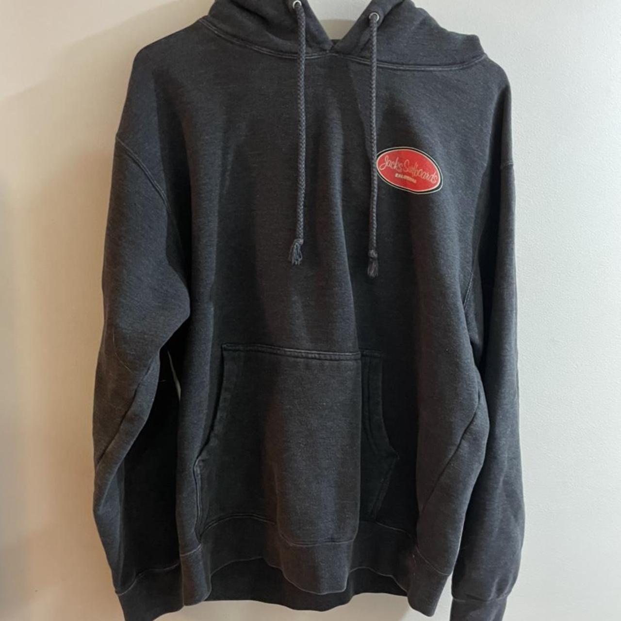 Jack’s surfboard dark gray hoodie sweatshirt Size... - Depop