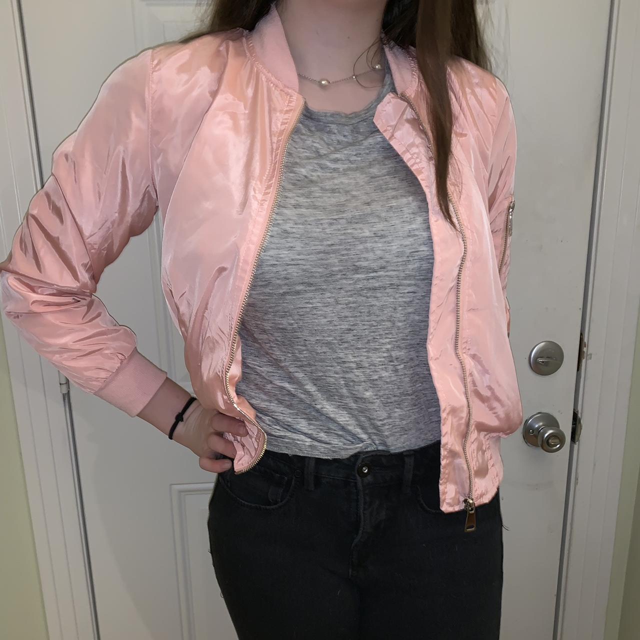 bubblegum pink bomber jacket