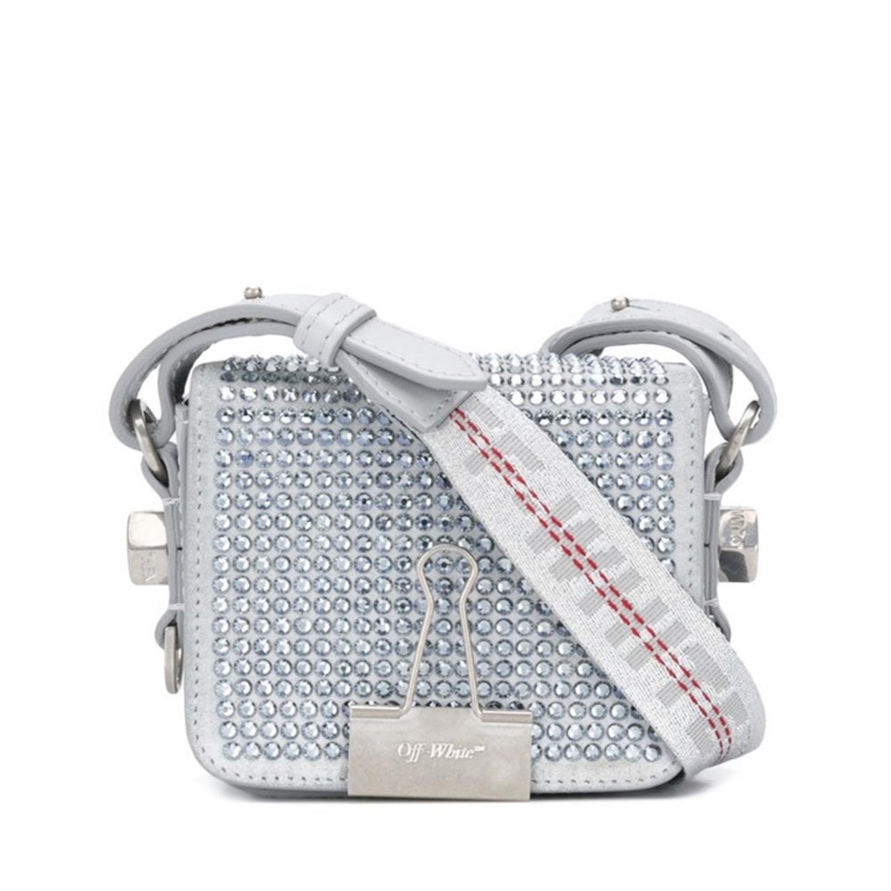 off white crystal bag