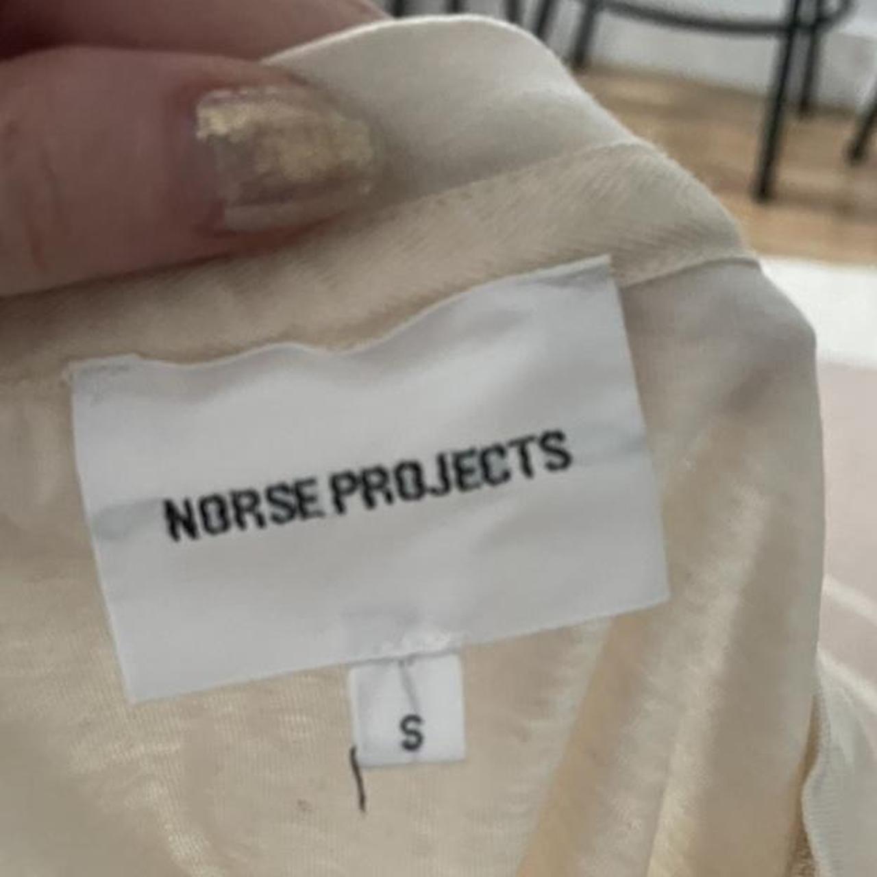 Norse Projects Men's Cream and White Shirt