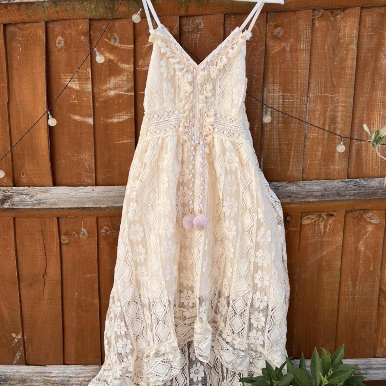 Beautiful lace bohemian dress. boho... Depop