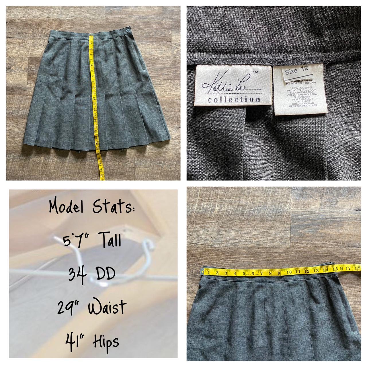 Grey pleated skirt outlet quilt