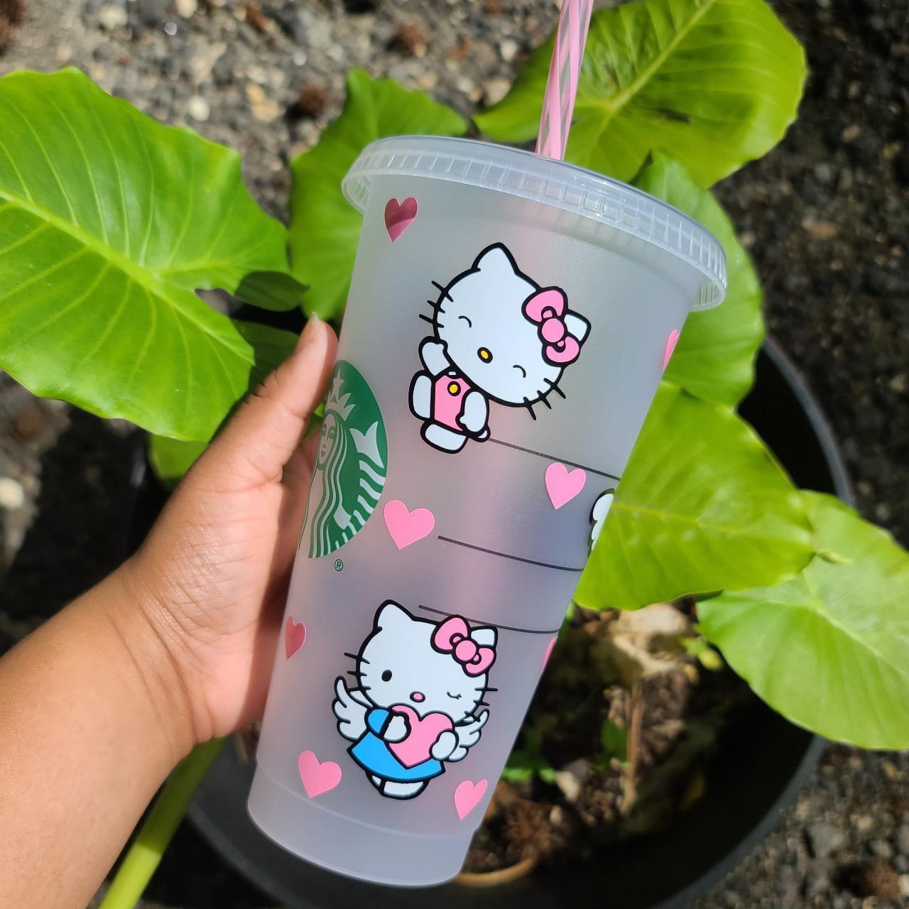 Custom Starbucks sanrio hello kitty Cold Drink... - Depop