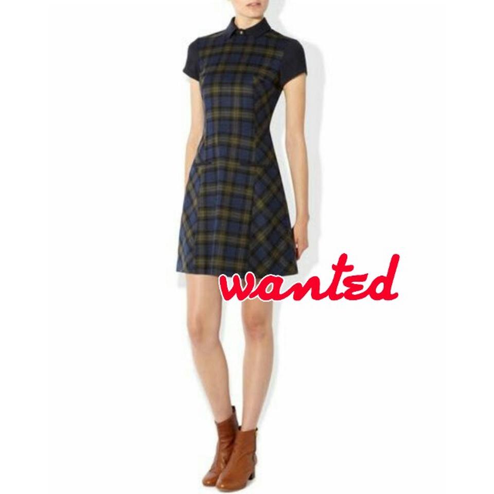 Hobbs tartan outlet dress