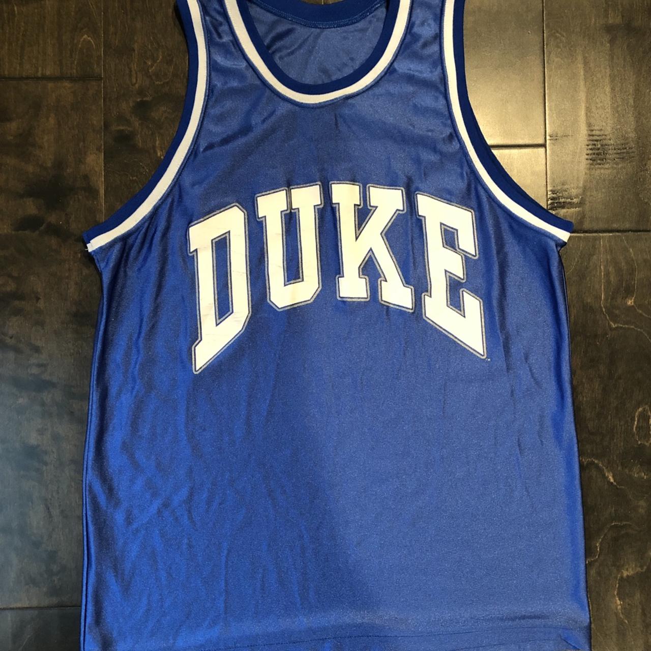 Duke Blue Devils blank basketball jersey. No tag but - Depop