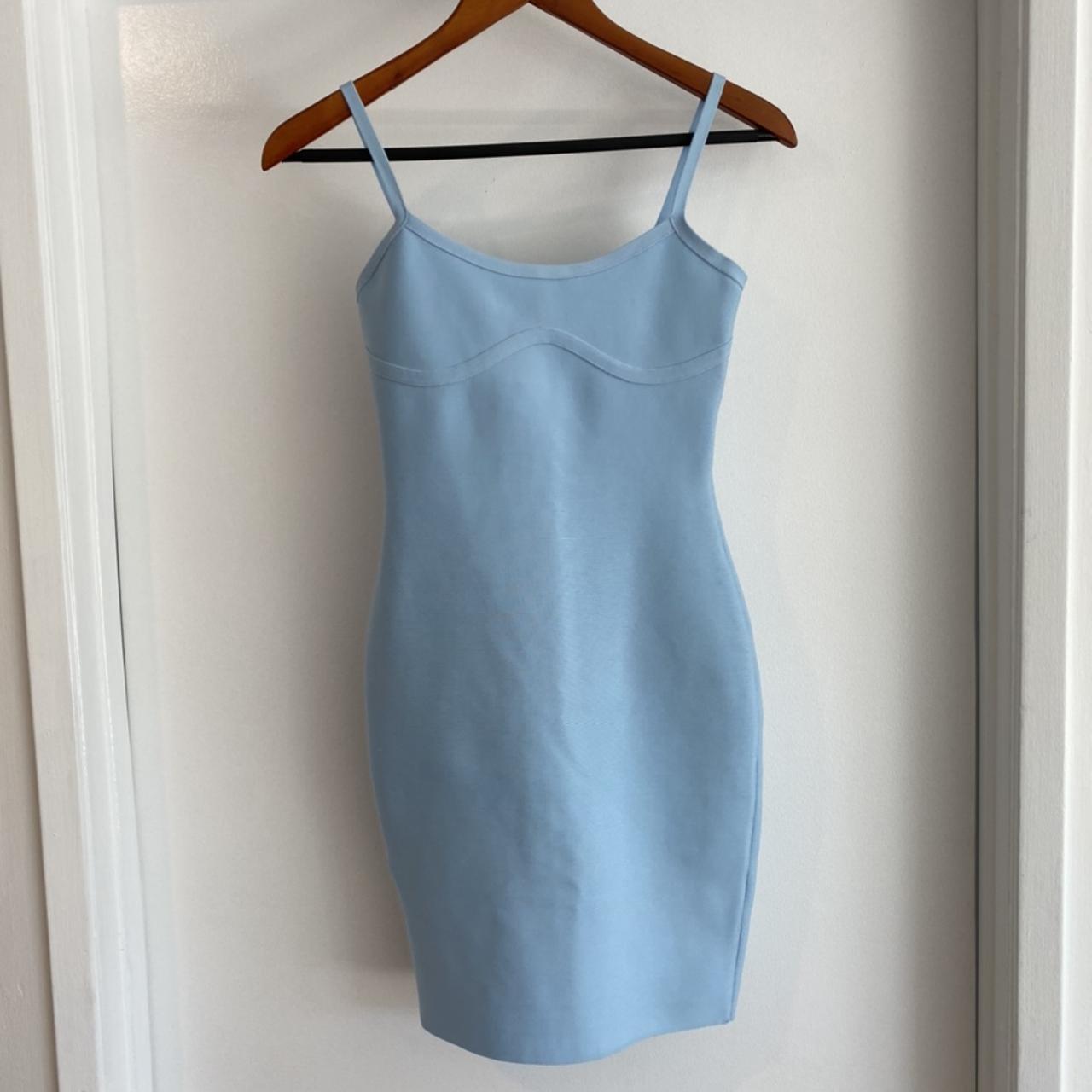 TigerMist Bodycon Baby Blue Mini Dress. Sold out on... - Depop