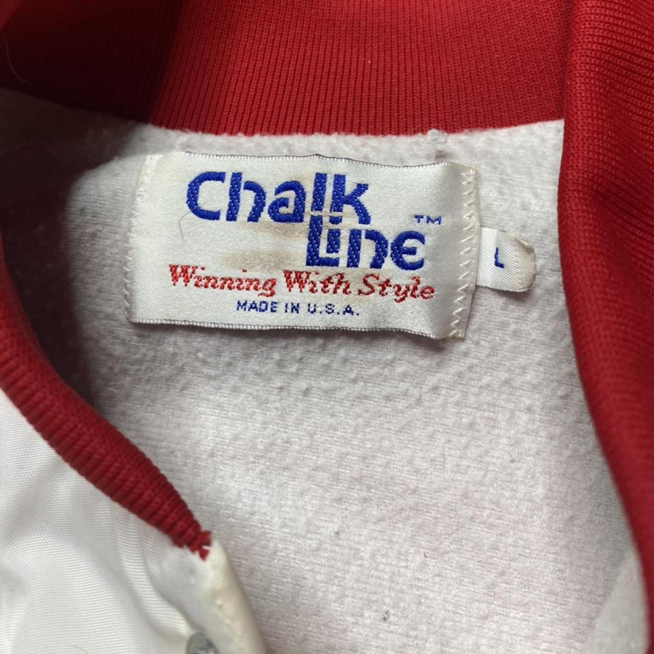 Vintage 80's Mens XL Chicago Cubs Chalkline - Depop