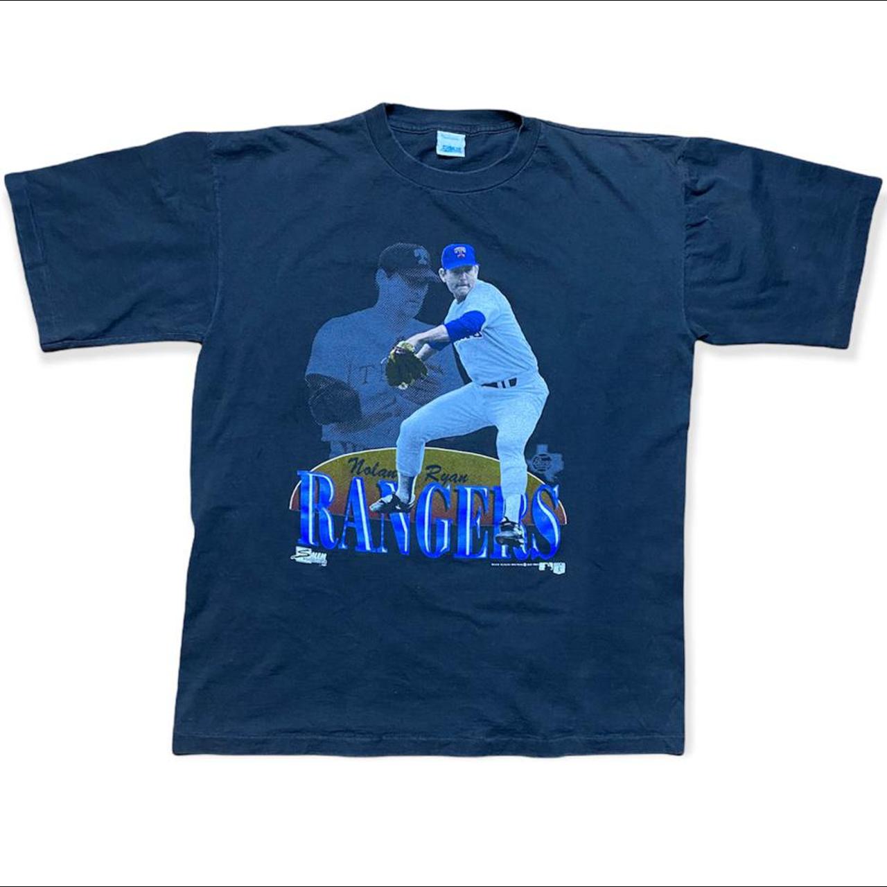 Vintage Texas Rangers Nolan Ryan T Shirt 1989 Salem... - Depop