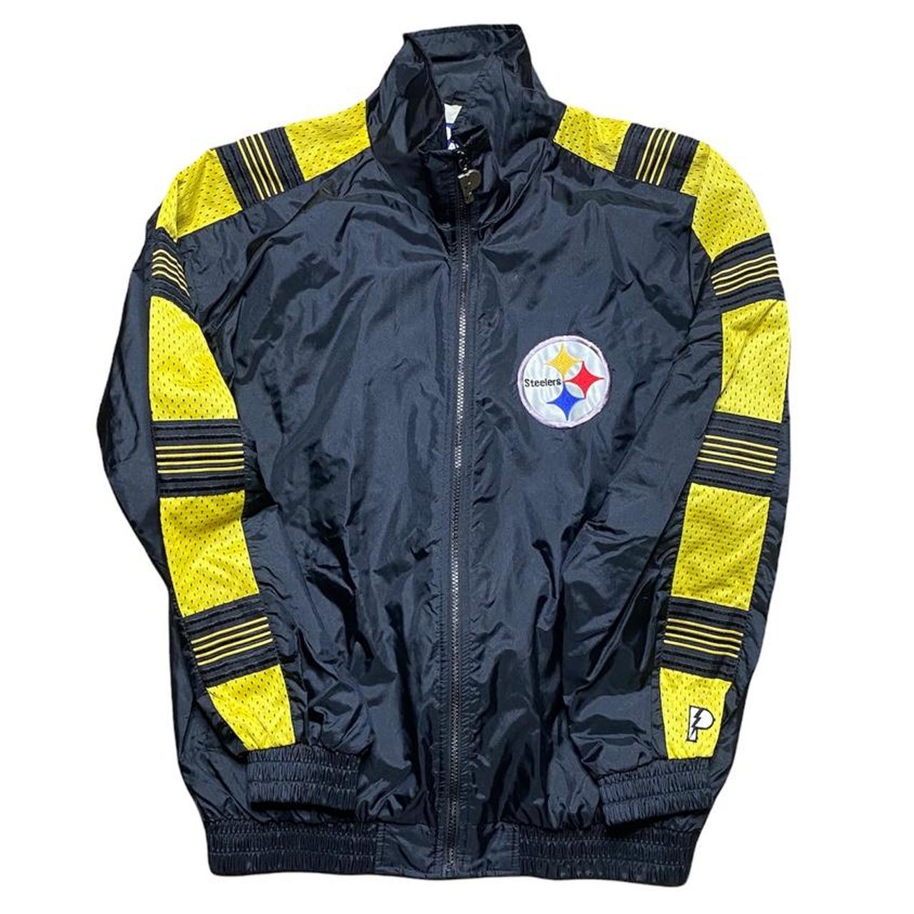 90s Vintage Pittsburgh Steelers Windbreaker - Depop