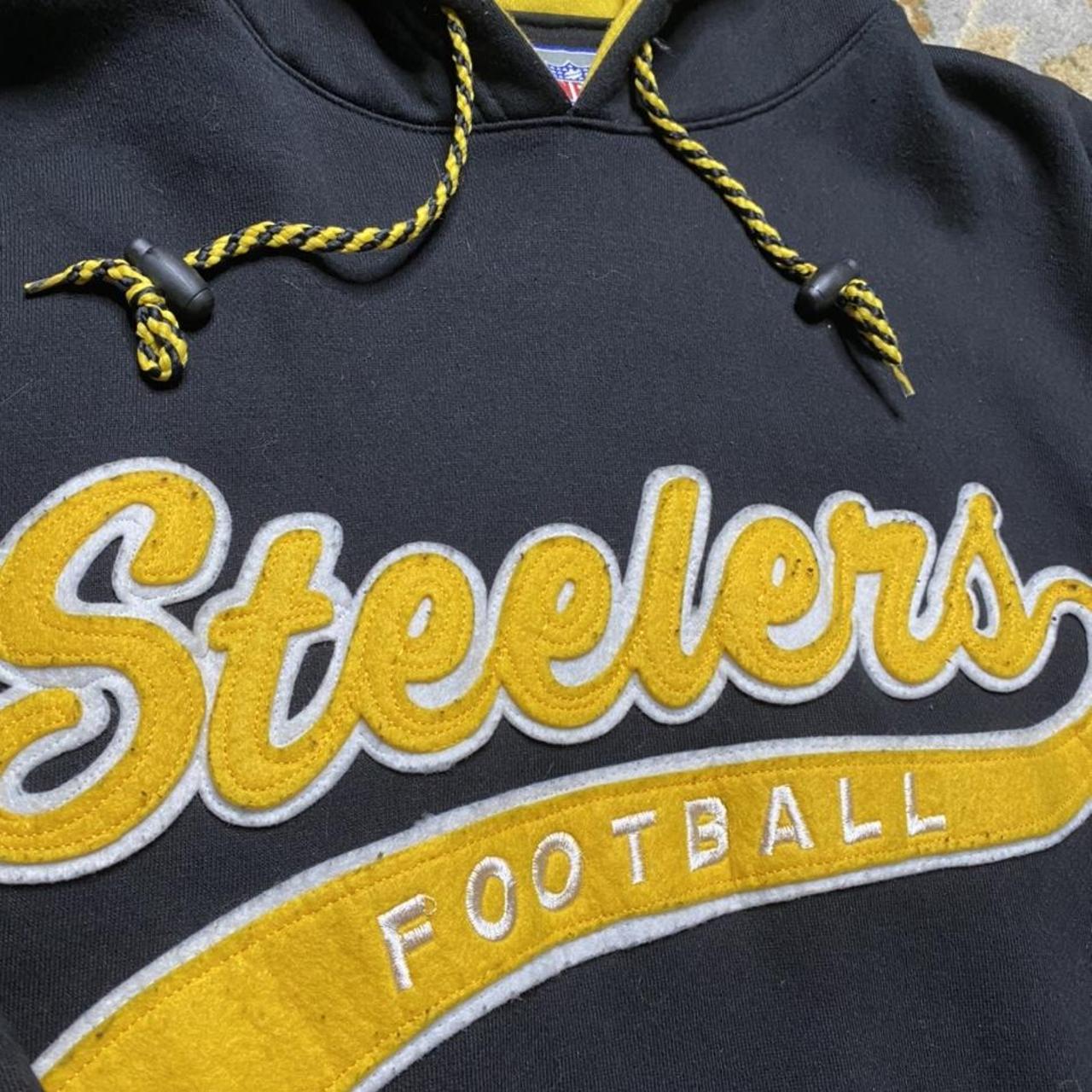 Starter Mens Pittsburgh Steelers Hoodie Sweatshirt, Medium