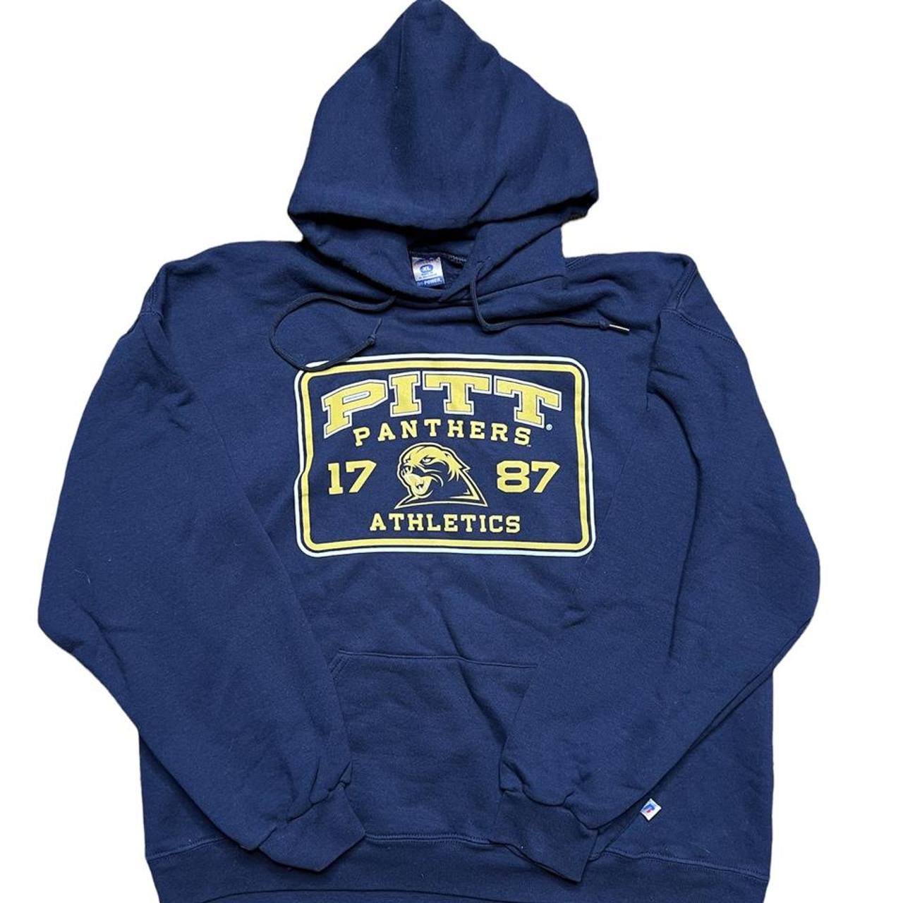 Vintage Pitt Panthers Russell Athletic Hoodie... - Depop