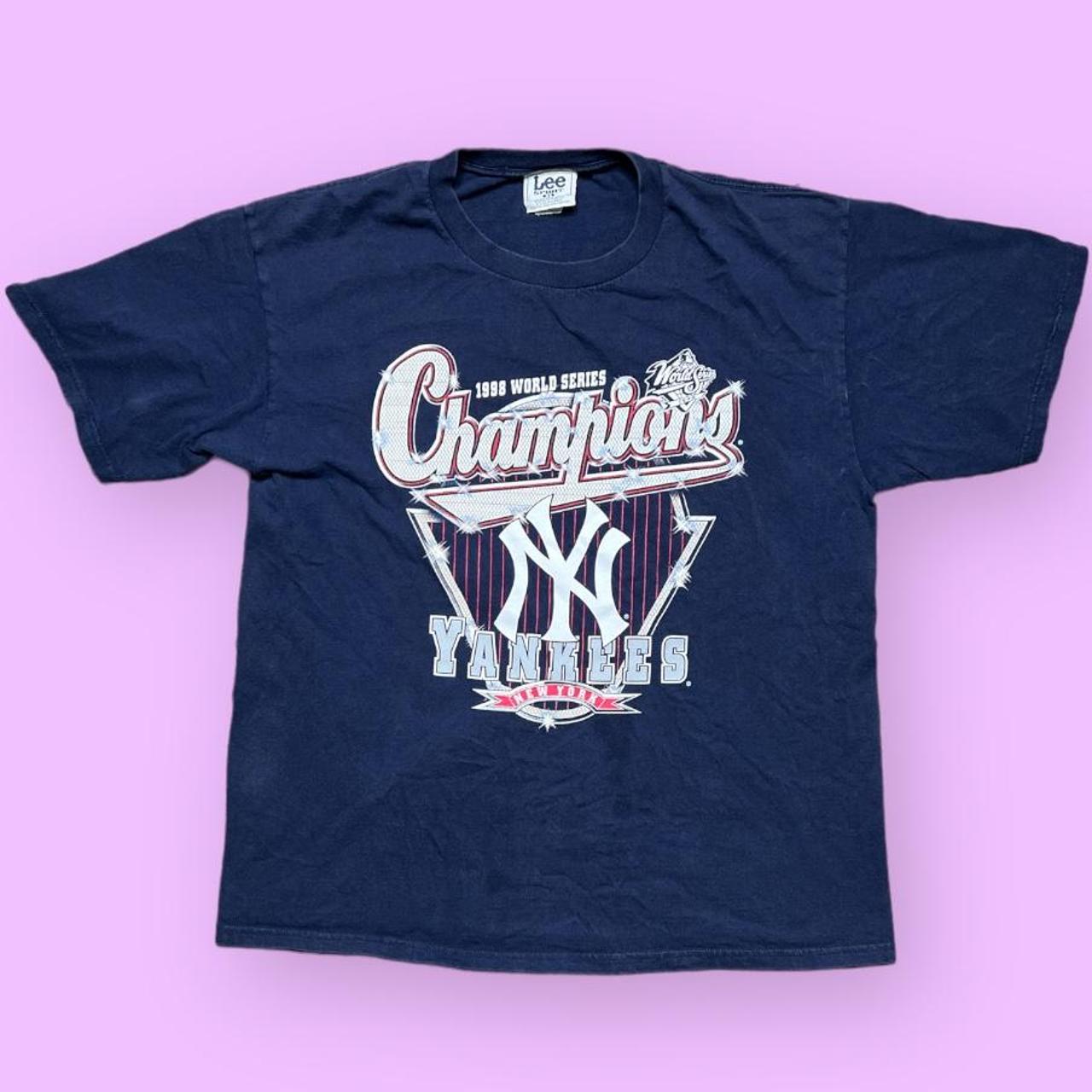 Vintage New York Yankees T Shirt 1998 World... - Depop