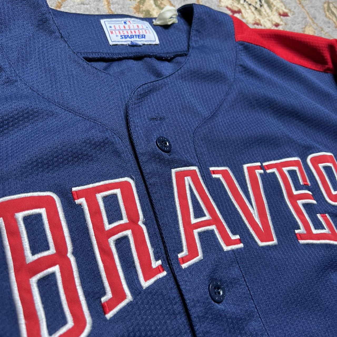 Starter Tom Glavine Braves Jersey  Braves jersey, Colorful shirts