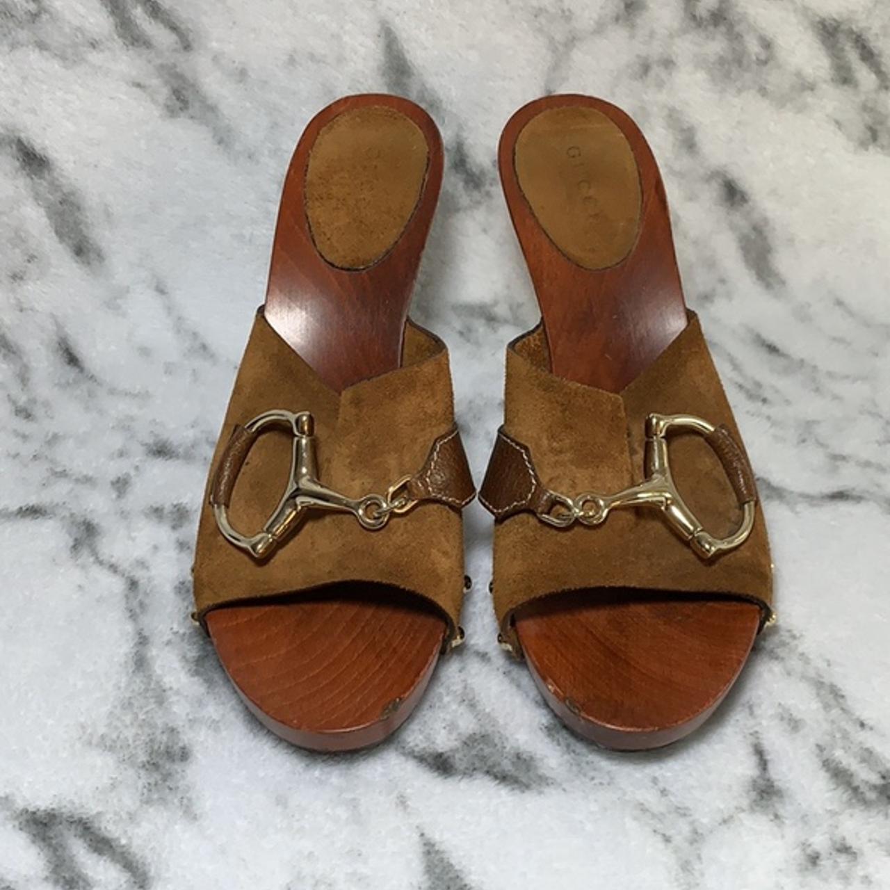 Gucci wooden online sandals