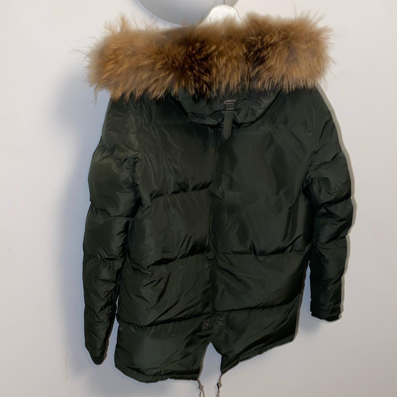 Benjart Real fur parka jacket Worn once Size XL... - Depop