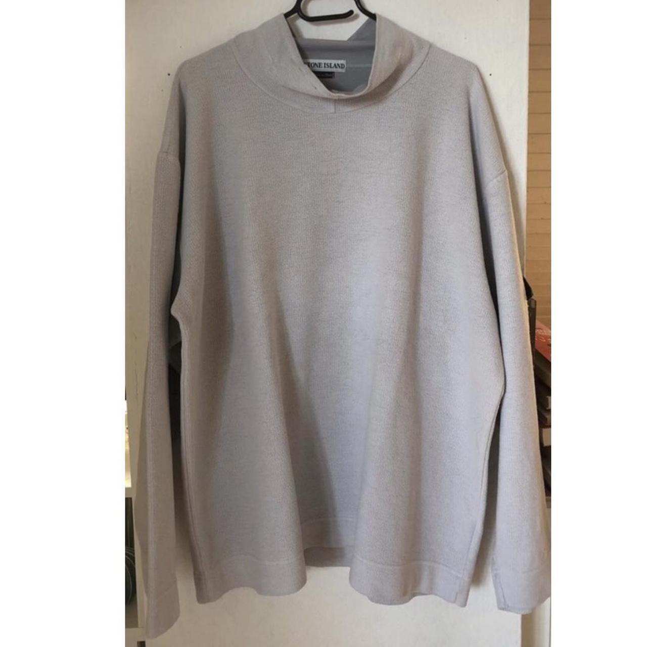 selling this vintage stone island sweater with a low... - Depop