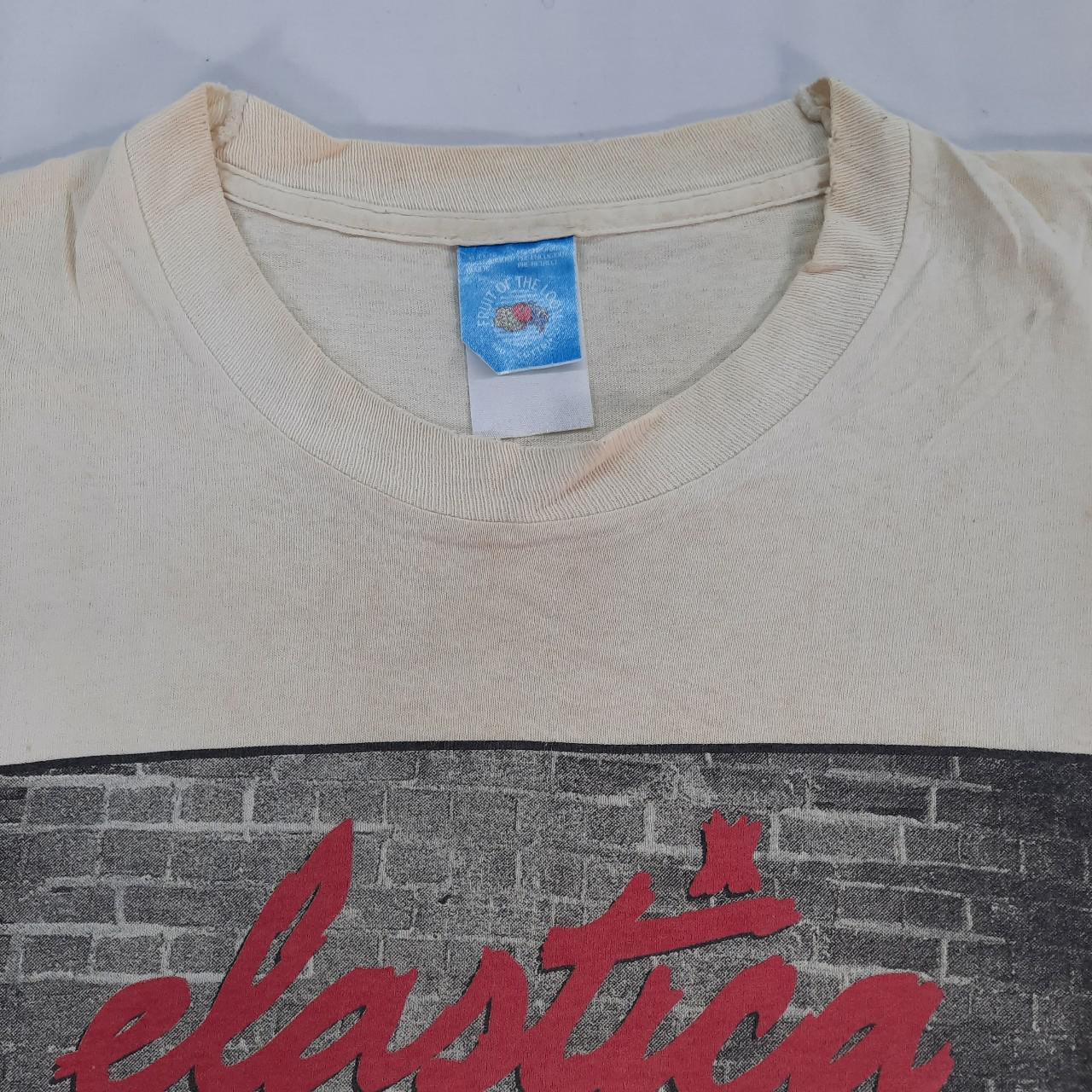 Vintage 90's ELASTICA Britpop Band T-shirt Size... - Depop