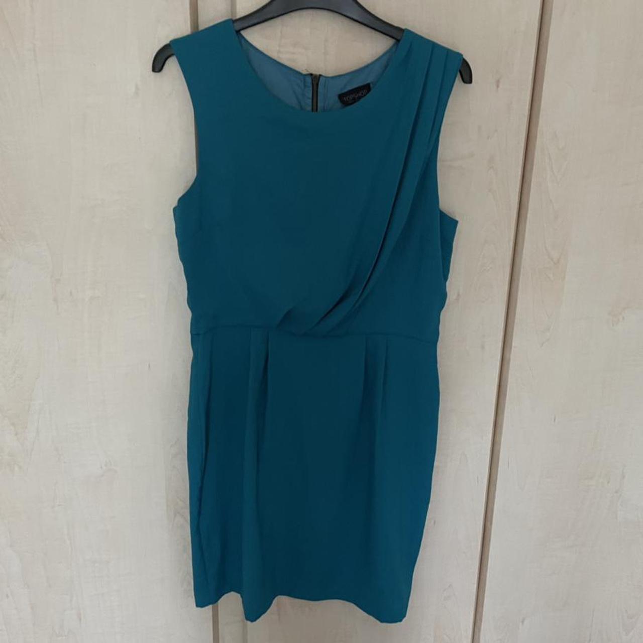 Topshop turquoise store dress