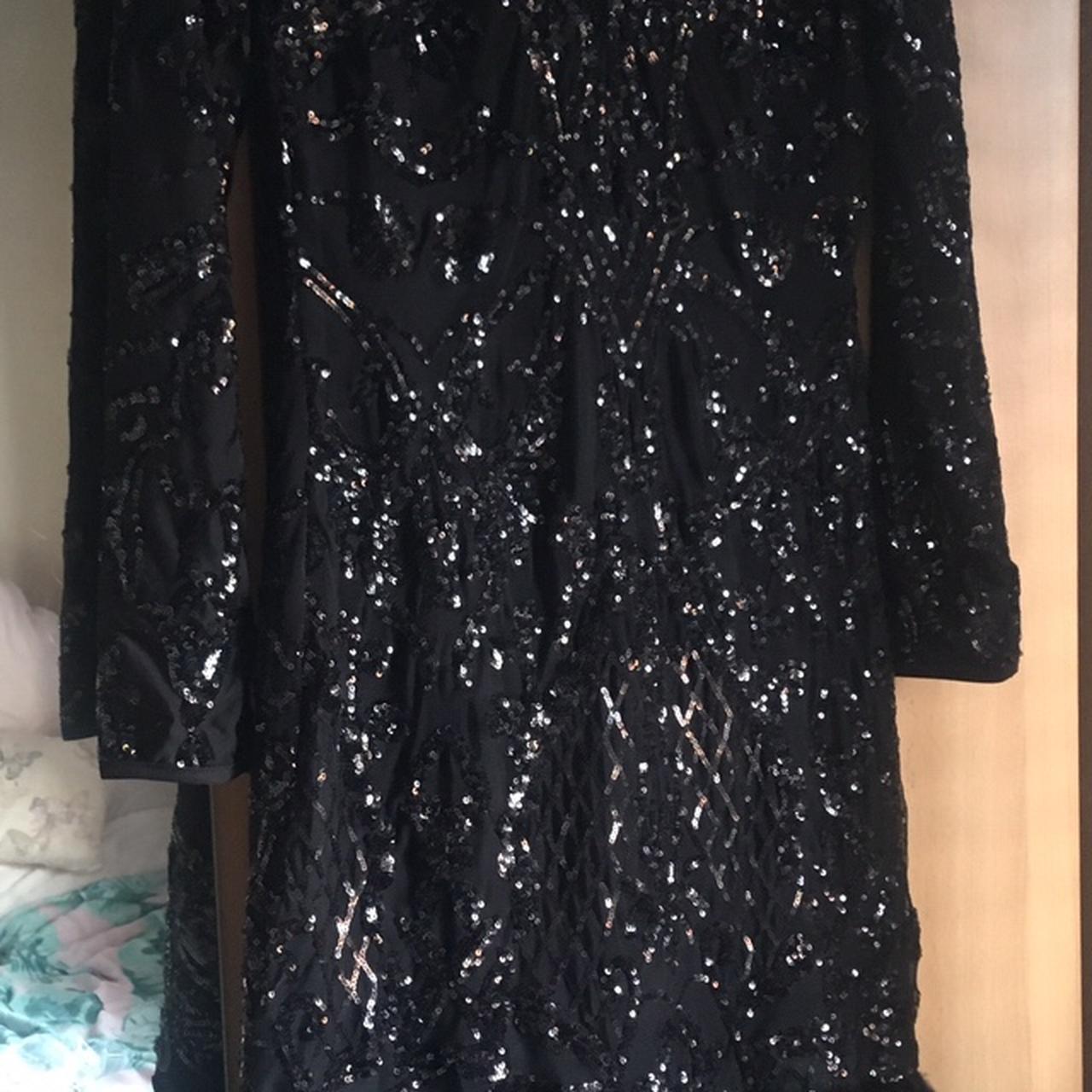 Lipsy sequin feather discount dress