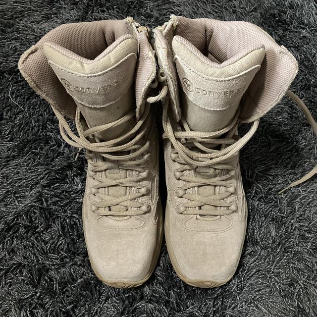 converse tan combat boot chunky bulky boots if thats. Depop