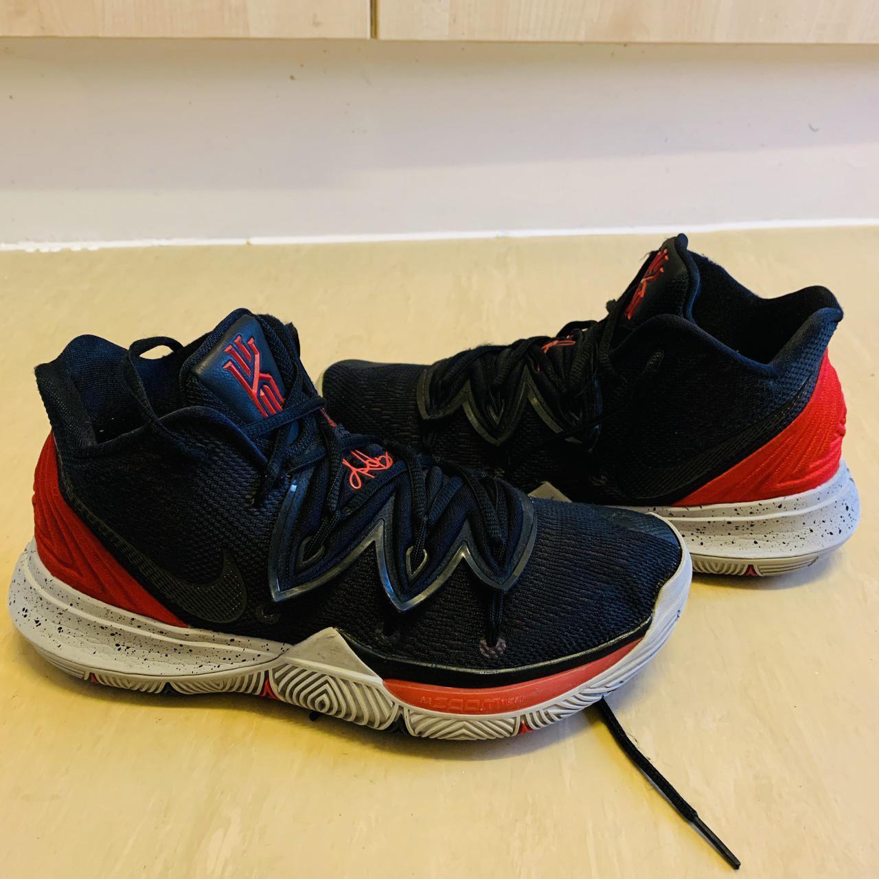 Nike Kyrie 5 University Red Black AO2918-600... - Depop