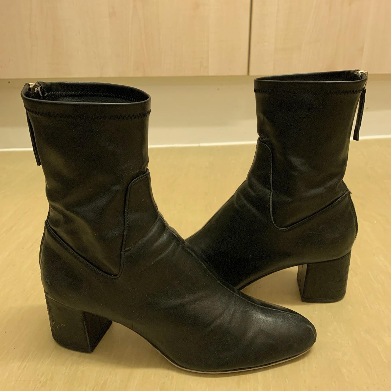 Zara Women's Black Boots | Depop