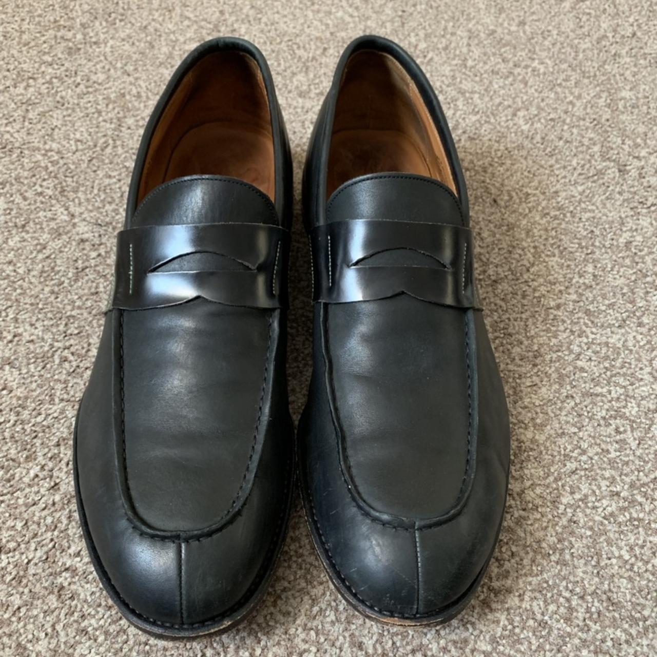 John Henry Black Leather Men Shoes Shoes Size UK 12.... - Depop