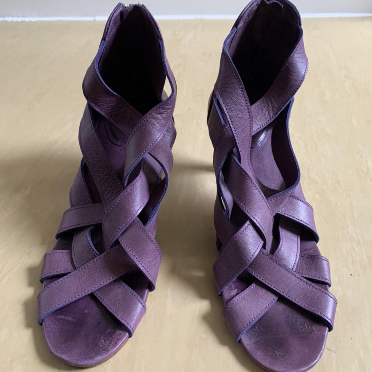 Mogil Ladies Leather Pink Sandals Size EUR 41 UK 7 .... - Depop