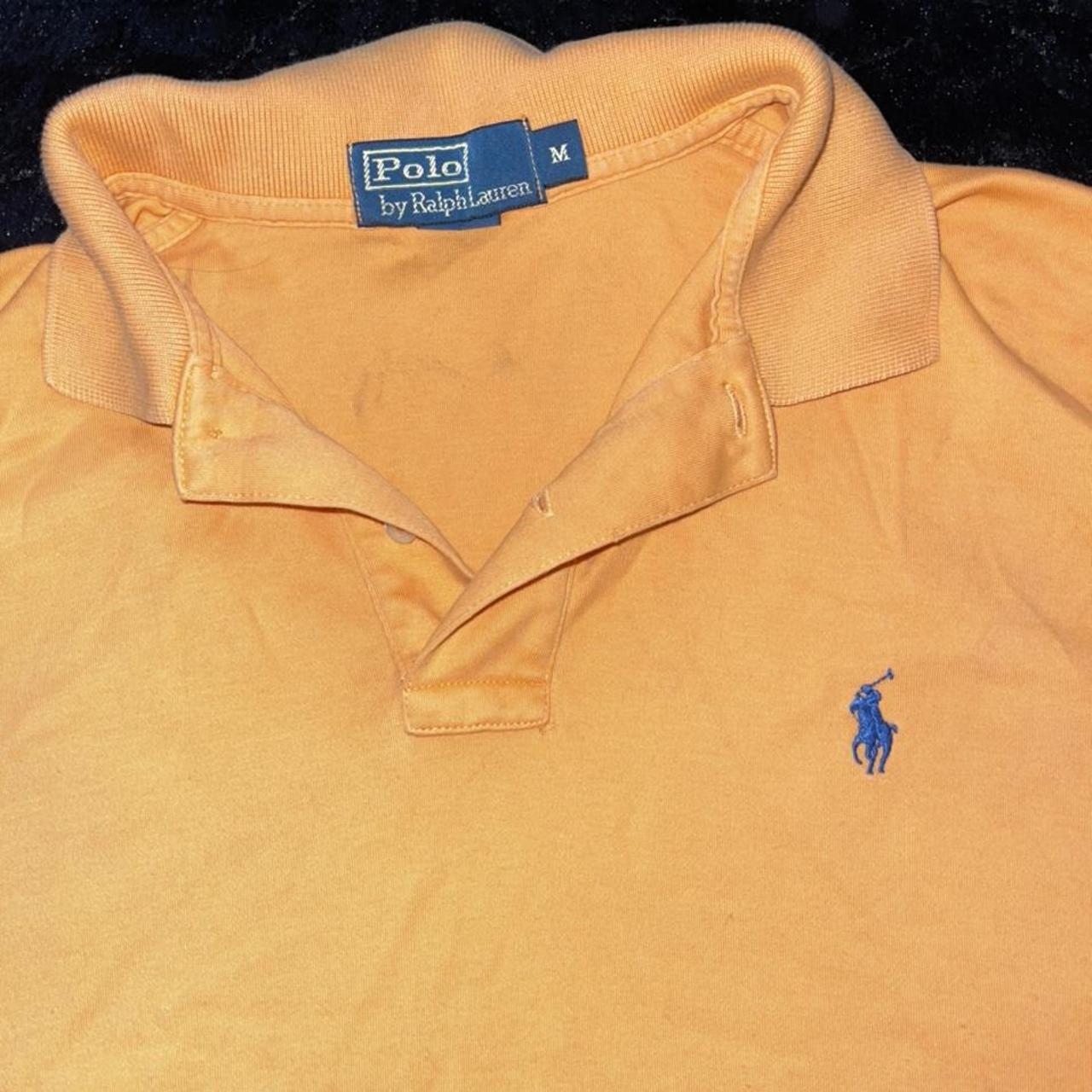 Ralph Lauren orange polo shirt. Barely worn.... - Depop